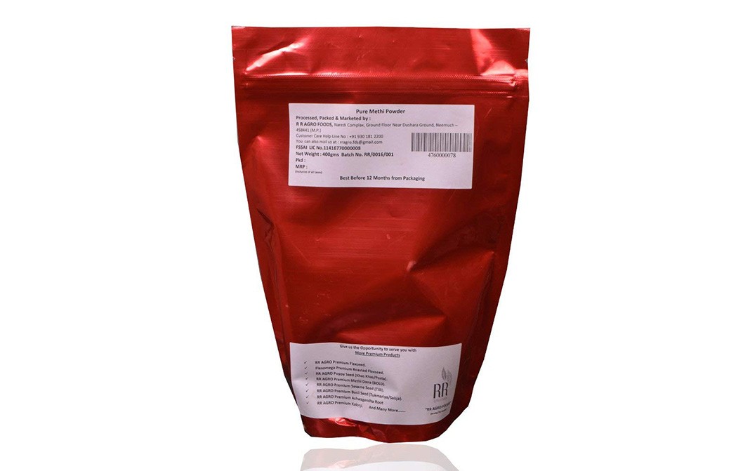 R R Agro Foods Pure Methi Powder    Pack  400 grams